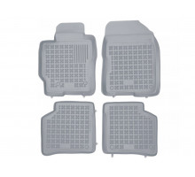 Rezaw-Plast Rubber Floor Mats for 2003-2009 Toyota Prius Car Mats Custom Fit Gray