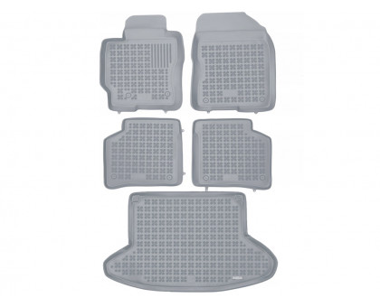 Rezaw-Plast Floor Mats for 2003-2009 Toyota Prius Car Mats & Cargo Mat Tailored Gray