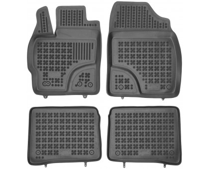 Rezaw-Plast Floor Mats for 2010-2015 Toyota Prius Car Mats All Season Black