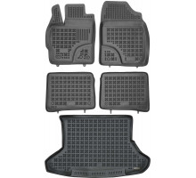 Rezaw-Plast Car Floor Mats for 2010-2015 Toyota Prius Floor Mats All Season Black