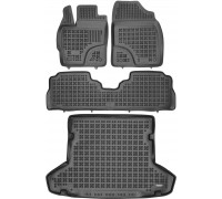 Rezaw-Plast Car Mats Set for 2012-2018 Toyota Prius V Floor Mats & Car Mat Anti-Slip Black