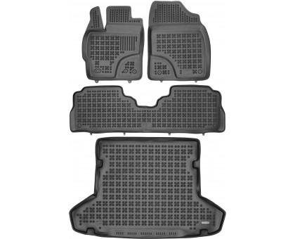 Rezaw-Plast Car Mats Set for 2012-2018 Toyota Prius V Floor Mats & Car Mat Anti-Slip Black