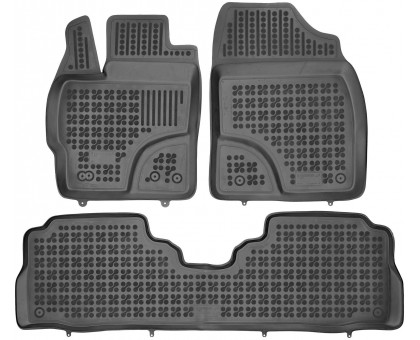 Rezaw-Plast Rubber Car Mats for 2012-2018 Toyota Prius V Floor Mats Tailored Black