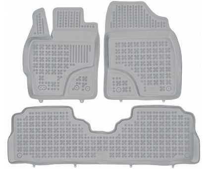 Rezaw-Plast Floor Mats for 2012-2018 Toyota Prius V Car Mats Waterproof Gray