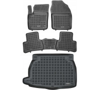 Rezaw-Plast Floor Mats for 2018-2021 Toyota C-HR Car Mats & Cargo Mat Custom Fit Black