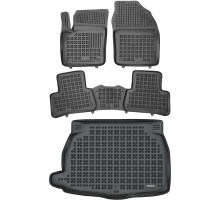 Rezaw-Plast Floor Mats for 2018-2021 Toyota C-HR Car Mats & Cargo Mat Custom Fit Black