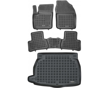 Rezaw-Plast Floor Mats for 2018-2021 Toyota C-HR Car Mats & Cargo Mat Custom Fit Black