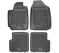 Rezaw-Plast Rubber Floor Mats for 2003-2008 Toyota Corolla Car Mats Anti-Slip Black