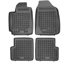 Rezaw-Plast Rubber Floor Mats for 2003-2008 Toyota Corolla Car Mats Anti-Slip Black