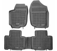 Rezaw-Plast Rubber Floor Mats for 2013-2018 Toyota RAV-4 Car Mats All Weather Black