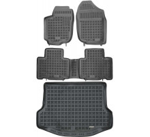 Rezaw-Plast Car Mats Set for 2013-2018 Toyota RAV-4 Floor Mats & Cargo Mat Waterproof Black