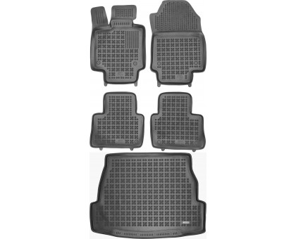 Rezaw-Plast Car Mats for 2019-2023 Toyota RAV-4 Floor Mats & Cargo Mat Durable Black