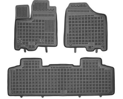 Rezaw-Plast Rubber Floor Mats for 2011-2020 Toyota Sienna Car Mats Anti-Slip Black