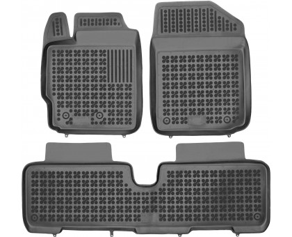 Rezaw-Plast Car Mats for 2007-2011 Toyota Yaris Floor Mats Anti-Slip Black