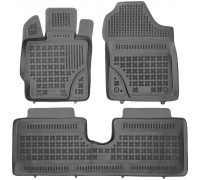 Rezaw-Plast Rubber Car Mats for 2012-2017 Toyota Yaris Floor Mats All Weather Black