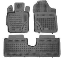 Rezaw-Plast Rubber Car Mats for 2012-2017 Toyota Yaris Floor Mats All Weather Black