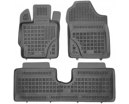 Rezaw-Plast Rubber Car Mats for 2012-2017 Toyota Yaris Floor Mats All Weather Black