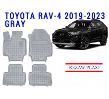 REZAW PLAST Premium Floor Mats for Toyota RAV-4 2019-2023 Custom Fit Gray