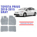 REZAW PLAST Premium Floor Liners for Toyota Prius 2010-2015 All Weather Gray