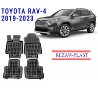 REZAW PLAST SUV Liners Set for Toyota RAV-4 2019-2023 Odorless Black