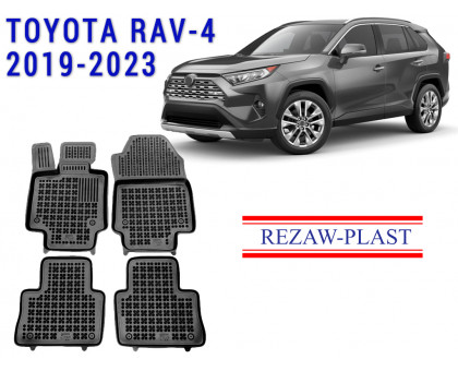 REZAW PLAST SUV Liners Set for Toyota RAV-4 2019-2023 Odorless Black
