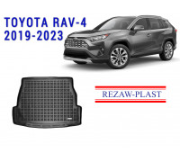 REZAW PLAST Cargo Tray Liner for Toyota RAV-4 2019-2023 Anti-Slip Black