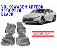 Rezaw-Plast  Rubber Floor Mats Set for Volkswagen Arteon 2018-2021 Black