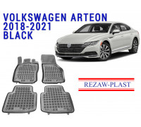 REZAW PLAST Floor Liners for Volkswagen Arteon 2018-2021 Custom Fit Black