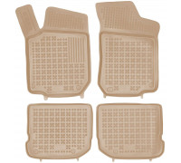 Rezaw-Plast Car Floor Mats for 1998-2010 Volkswagen Beetle Floor Mats Durable Beige