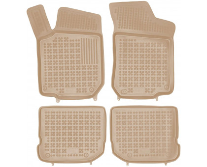 Rezaw-Plast Car Floor Mats for 1998-2010 Volkswagen Beetle Floor Mats Durable Beige