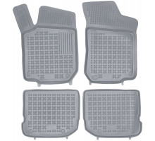 Rezaw-Plast Rubber Floor Mats for 1998-2010 Volkswagen Beetle Car Mats Waterproof Gray