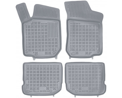 Rezaw-Plast Rubber Floor Mats for 1998-2010 Volkswagen Beetle Car Mats Waterproof Gray