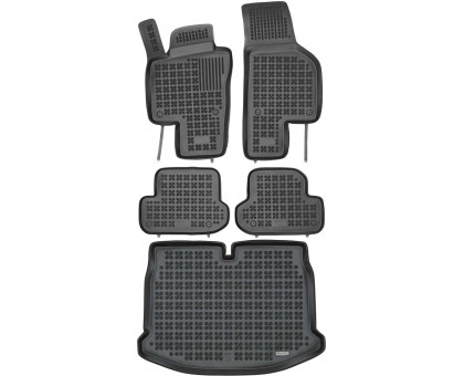 Rezaw-Plast Floor Mats for 2011-2018 Volkswagen Beetle Car Mats & Cargo Mat Black