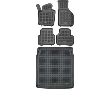 Rezaw-Plast Floor Mats for 2009-2017 Volkswagen CC Car Mats & Cargo Mat Black