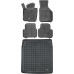 Rezaw-Plast Floor Mats for 2009-2017 Volkswagen CC Car Mats & Cargo Mat Black