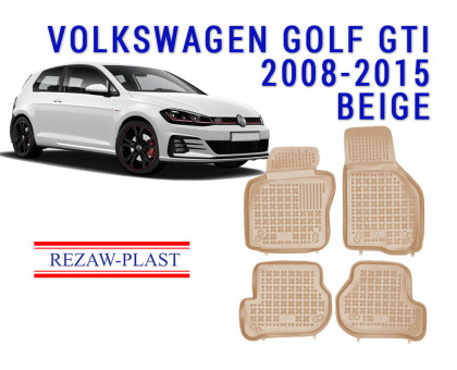 REZAW PLAST Floor Liners for Volkswagen Golf GTI 2008-2015 All Weather Custom Fit