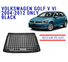 REZAW PLAST Trunk Mat for Volkswagen Golf V VI 2004-2012 Custom Fit Black