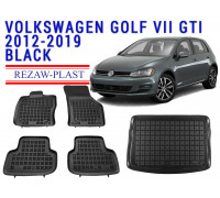REZAW PLAST Car Mats Set for Volkswagen Golf VII GTI 2012-2019 All Season Non Slip