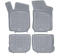 Rezaw-Plast Rubber Floor Mats for 2001-2006 Volkswagen Golf Car Mats Odorless Gray