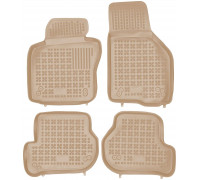 Rezaw-Plast Rubber Floor Mats for 2008-2013 Volkswagen Golf Car Mats Beige