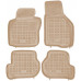 Rezaw-Plast Rubber Floor Mats for 2008-2013 Volkswagen Golf Car Mats Beige