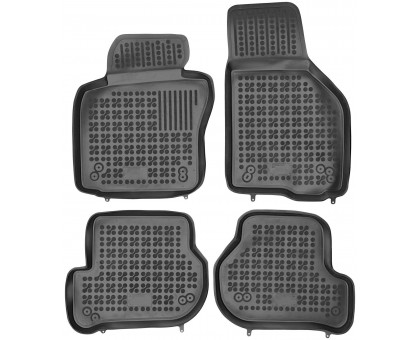 Rezaw-Plast Rubber Car Mats for 2004-2012 Volkswagen Golf Floor Mats V VI Black