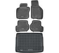 Rezaw-Plast Floor Mats for 2004-2012 Volkswagen Golf Car Mats & Cargo Mat V VI Black