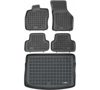 Rezaw-Plast Car Mats Set for 2012-2019 Volkswagen Golf VII Floor Mats & Car Mat GTI Black