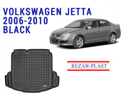 REZAW PLAST Cargo Liner for Volkswagen Jetta 2006-2010 All Weather Black