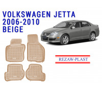 REZAW PLAST Floor Liners for Volkswagen Jetta 2006-2010 Durable Beige