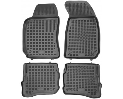 Rezaw-Plast Rubber Floor Mats for 1998-2005 Volkswagen Passat Car Mats B5 Sedan Black