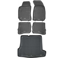 Rezaw-Plast Car Mats for 1998-2005 Volkswagen Passat Floor Mats & Cargo Mat B5 Sedan Black