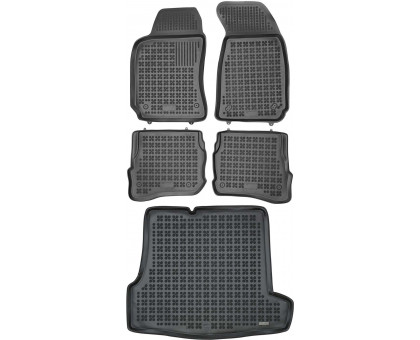 Rezaw-Plast Car Mats for 1998-2005 Volkswagen Passat Floor Mats & Cargo Mat B5 Sedan Black