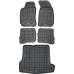 Rezaw-Plast Car Mats for 1998-2005 Volkswagen Passat Floor Mats & Cargo Mat B5 Sedan Black